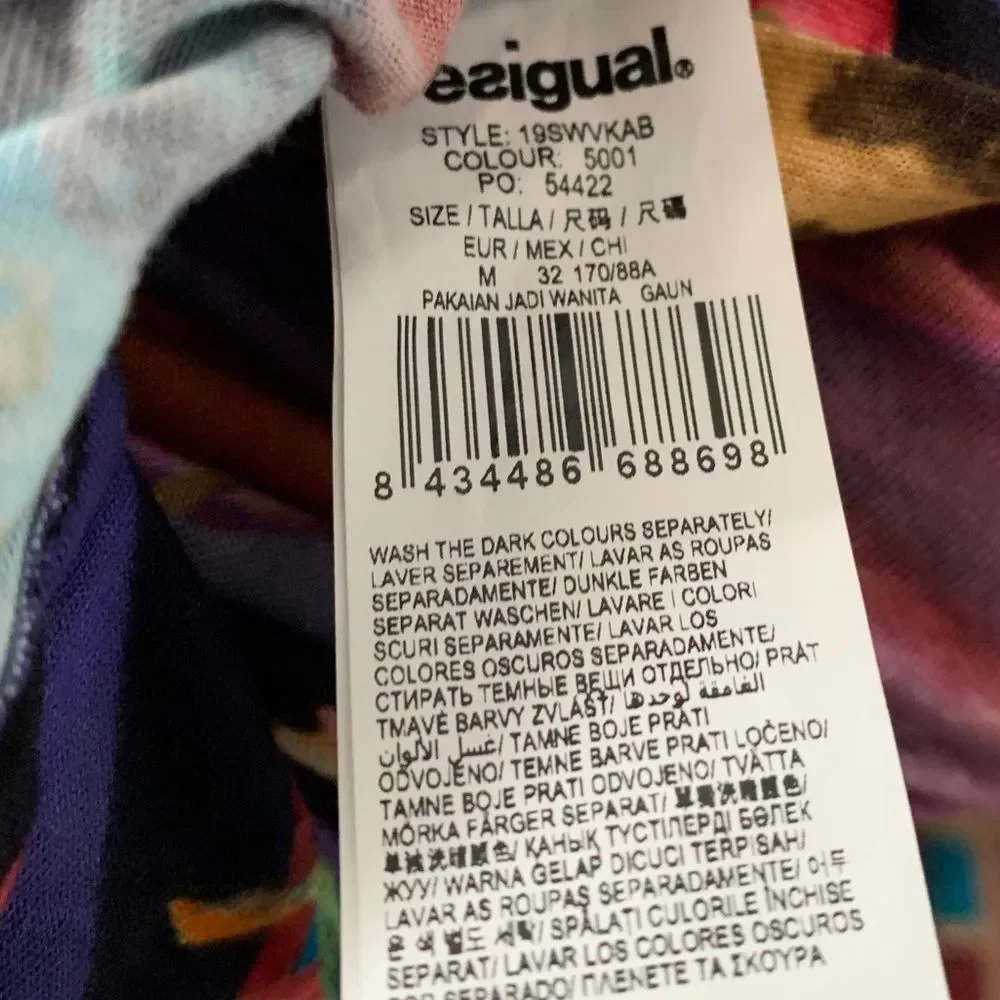 Blue Dress with Fruit Print Nika Size M - Picture 8 of 15